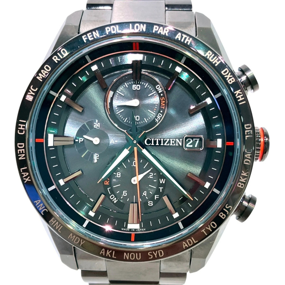 Citizen Attesa Eco-Drive Watch, Total Weight 86g, Titanium, Radio-Controlled ...